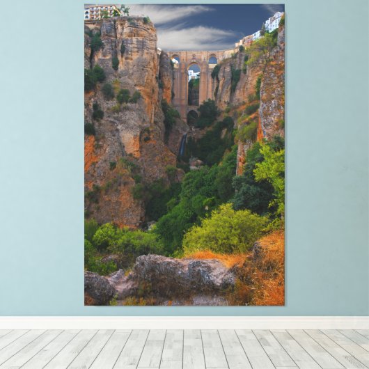 TOWERK VAN BOVEN — RONDA, SPANJE CANVAS AFDRUK (Insitu (Houten vloer))