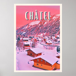 Towerkaart Skiresort Poster