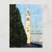 Towerklok in Montreal Briefkaart (Voorkant)
