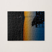 Towerkraanpuzzel, zonsopgang over het centrum legpuzzel (Horizontaal)