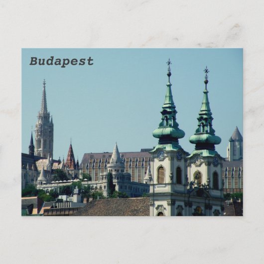 Towers over Boedapest Briefkaart (Voorkant)