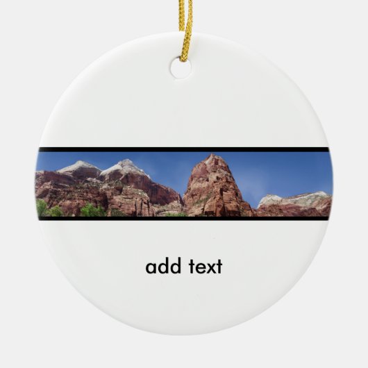 Towers van de Maagdenpanoramiek Keramisch Ornament (Voorkant)