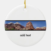 Towers van de Maagdenpanoramiek Keramisch Ornament (Achterkant)