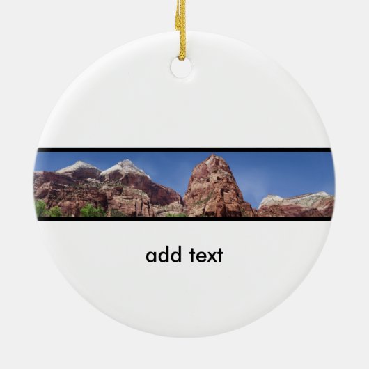 Towers van de Maagdenpanoramiek Keramisch Ornament (Achterkant)