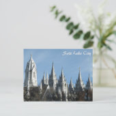 Towers van de Temple - Salt Lake City Briefkaart (Staand voorkant)