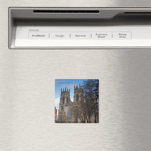 Towers van York Minster, Engeland, Fridge Magnet (Insitu (Vaatwasser))