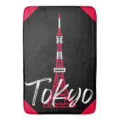 Towerschets van Tokio Minato, Tokio, Japan Badmat (Voorkant Verticaal)