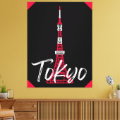 Towerschets van Tokio Minato, Tokio, Japan Canvas Afdruk (Insitu (Woonkamer))
