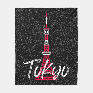 Towerschets van Tokio Minato, Tokio, Japan Fleece Deken