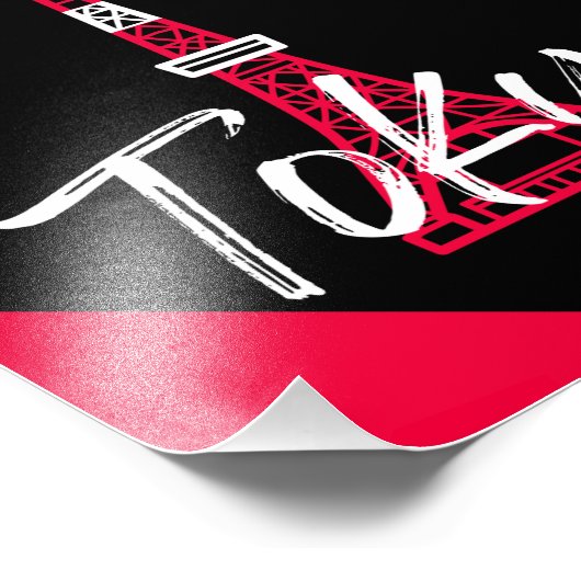 Towerschets van Tokio Minato, Tokio, Japan Foto Afdruk (Hoek)