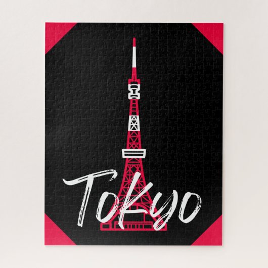 Towerschets van Tokio Minato, Tokio, Japan Legpuzzel (Verticaal)