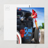 Towing Rat Rod Truck Rockabilly Betty Briefkaart (Voorkant / Achterkant)