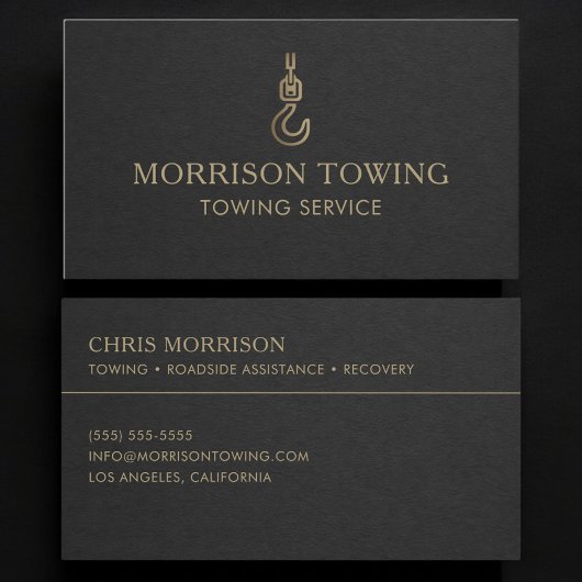 Towing Service Black Gold Visitekaartje