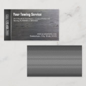 Towing Service Professional Grunge Metal Visitekaartje (Voorkant / Achterkant)