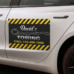 Towing Truck Car Hauling Service Automagneet<br><div class="desc">Towing Company Professional Black Tow Hook Car Magnet.</div>