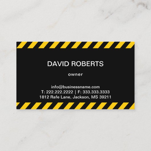 Towing Truck Car Hauling Service Visitekaartje (Achterkant)