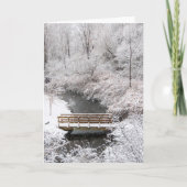 Town Brook in januari Kaart (Voorkant)