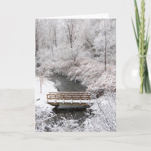 Town Brook in januari Kaart (Voorkant)