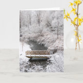 Town Brook in januari Kaart (Gele Bloem)