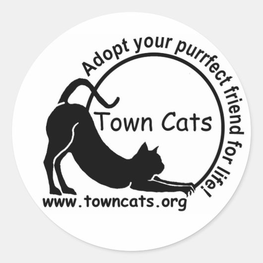 Town Cats Promo Sticker (Voorkant)