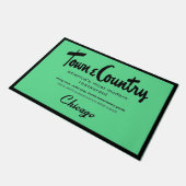 Town & Country Restaurants, Chicago, IL Deurmat (Schuin)
