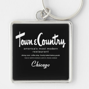 Town & Country Restaurants, Chicago, IL Sleutelhanger