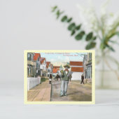 Town Crier Commercial St., Provincetown, Vintage Briefkaart (Staand voorkant)