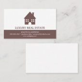 Town Home Icon Real Estate Agent Visitekaartje (Voorkant / Achterkant)