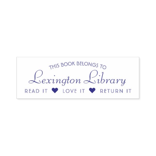 Town Library Lees het liefste van hem Zelfinktende Stempel (Design)
