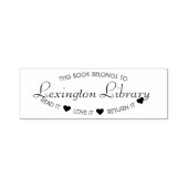 Town Library Lees het liefste van hem Zelfinktende Stempel (Design)