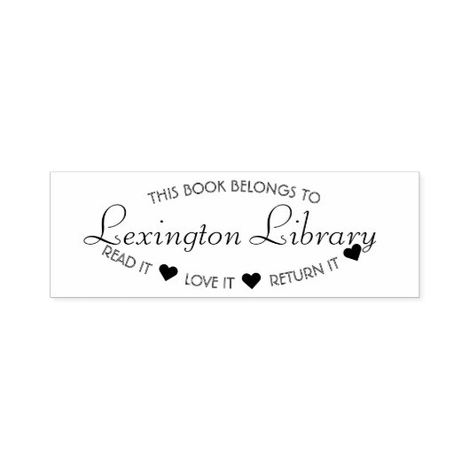 Town Library Lees het liefste van hem Zelfinktende Stempel (Design)
