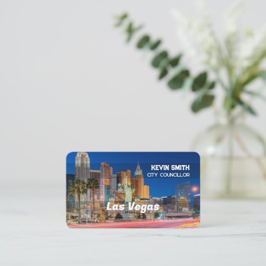 Town Mayor Visitekaartje (Staand voorkant)