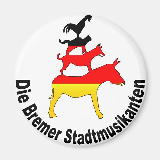 Town Musicians of Bremen Magneet (Voorkant)