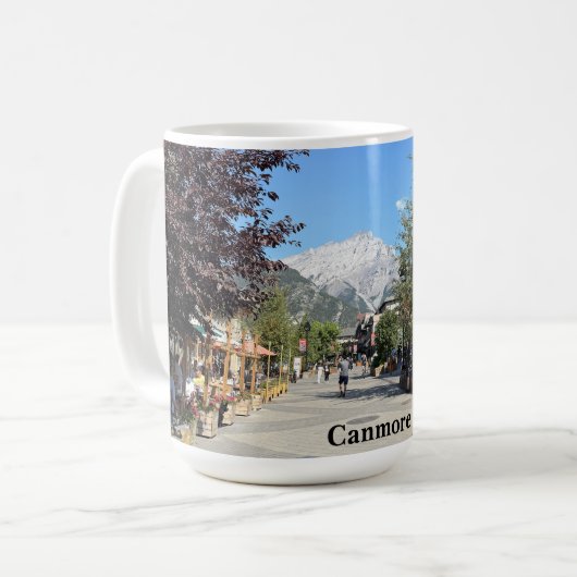 Town of Canmore in Alberta Canada Koffiemok (Voorkant links)
