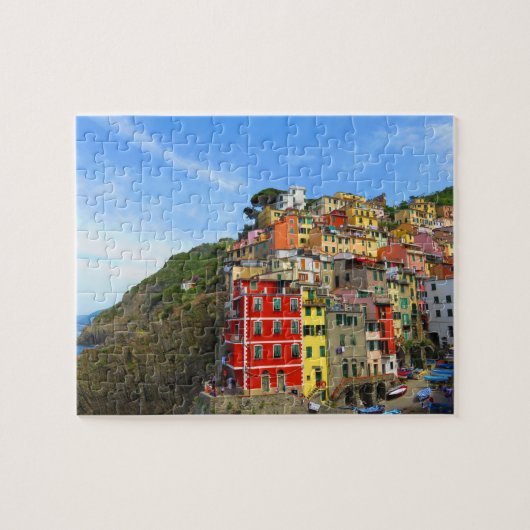 Town of Riomaggiore in Cinque Terre Legpuzzel (Horizontaal)
