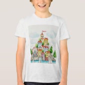 Town on an island Tri-Blend Shirt (Voorkant)