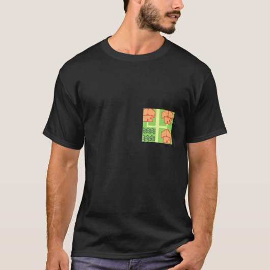 Town pixel logo  t-shirt (Voorkant)