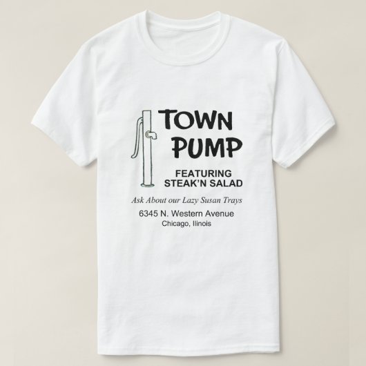 Town Pump Restaurant, Chicago, Verenigde Staten T-shirt (Design voorkant)