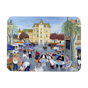 Town Square in Bourgogne Magneet