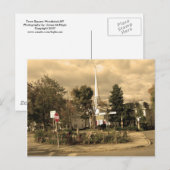 Town Square Woodstock,NY Briefkaart (Voorkant / Achterkant)