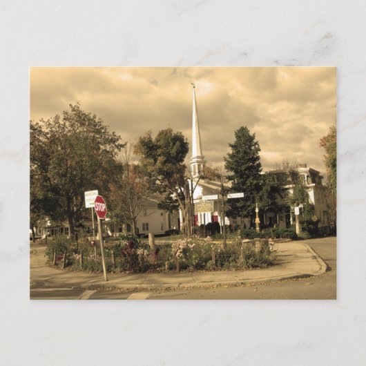Town Square Woodstock,NY Briefkaart (Voorkant)