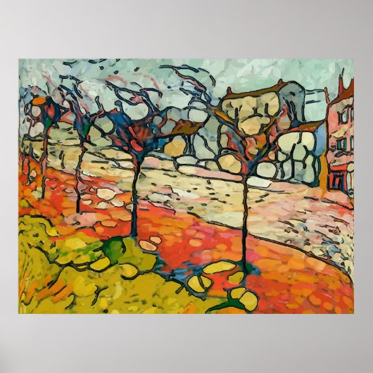 Town Street, Matisse Style Poster (Voorkant)