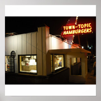 Town Topic Hamburgers Poster