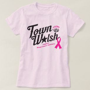 Town Walsh ondersteunt borstkankervoorlichting T-shirt