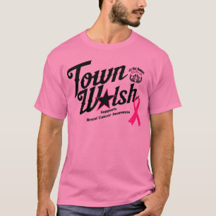 Town Walsh ondersteunt borstkankervoorlichting T-shirt