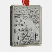 Towne en Platforme van Fayall Metalen Ornament (Rechts)