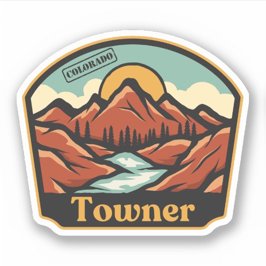 Towner, Colorado Sticker (Voorkant)