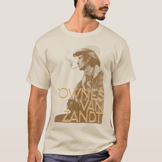 Townes Van Zandt - Live is om te vliegen Retro Cou T-shirt (Voorkant)