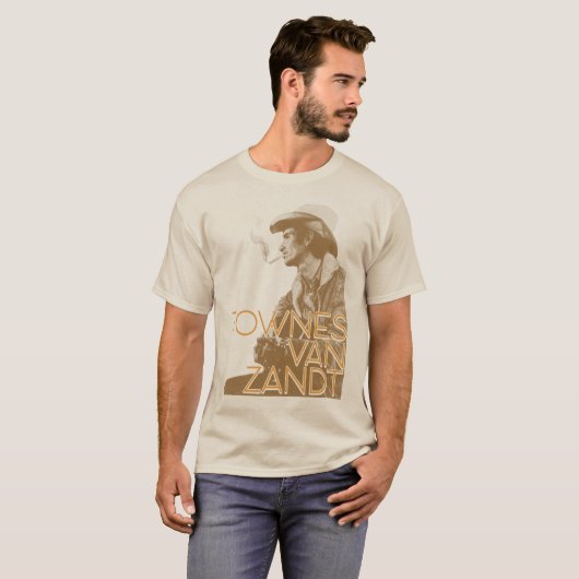 Townes Van Zandt - Live is om te vliegen Retro Cou T-shirt (Voorkant volledig)