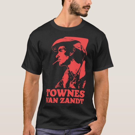 Townes Van Zandt T-Shirt &amp; Kunstklassieke T-Sh (Voorkant)